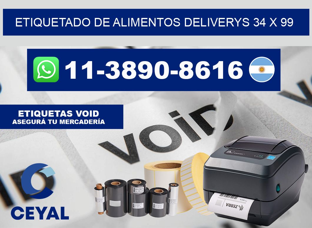 Etiquetado de alimentos deliverys 34 x 99