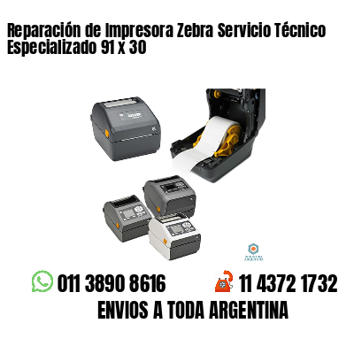 Reparación de Impresora Zebra Servicio Técnico Especializado 91 x 30