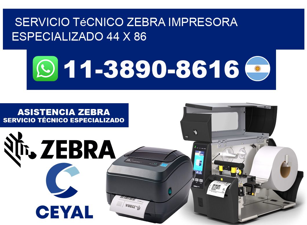 Servicio Técnico Zebra Impresora Especializado 44 x 86