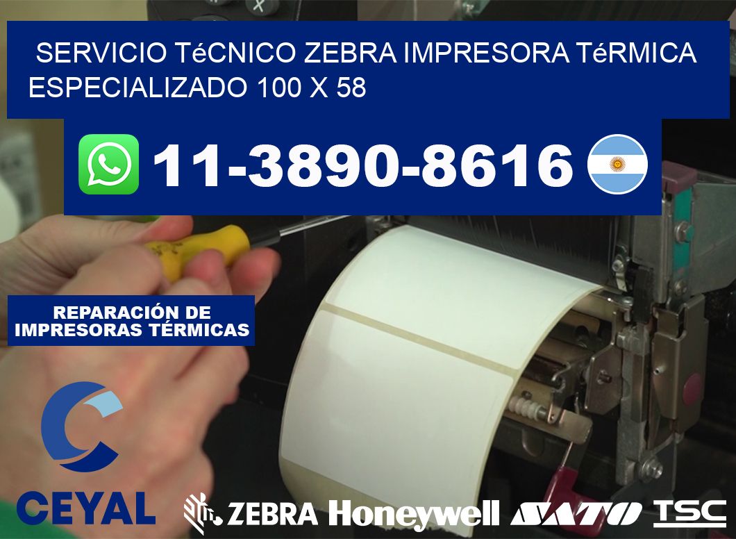 Servicio Técnico Zebra Impresora Térmica Especializado 100 x 58