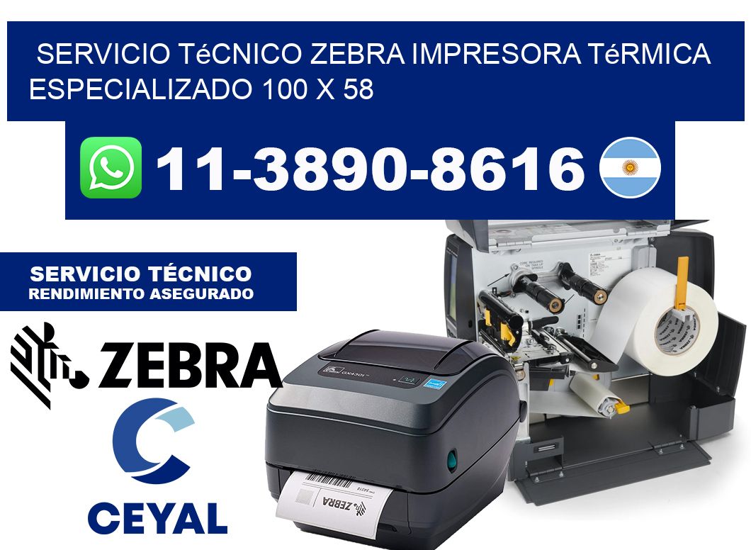 Servicio Técnico Zebra Impresora Térmica Especializado 100 x 58