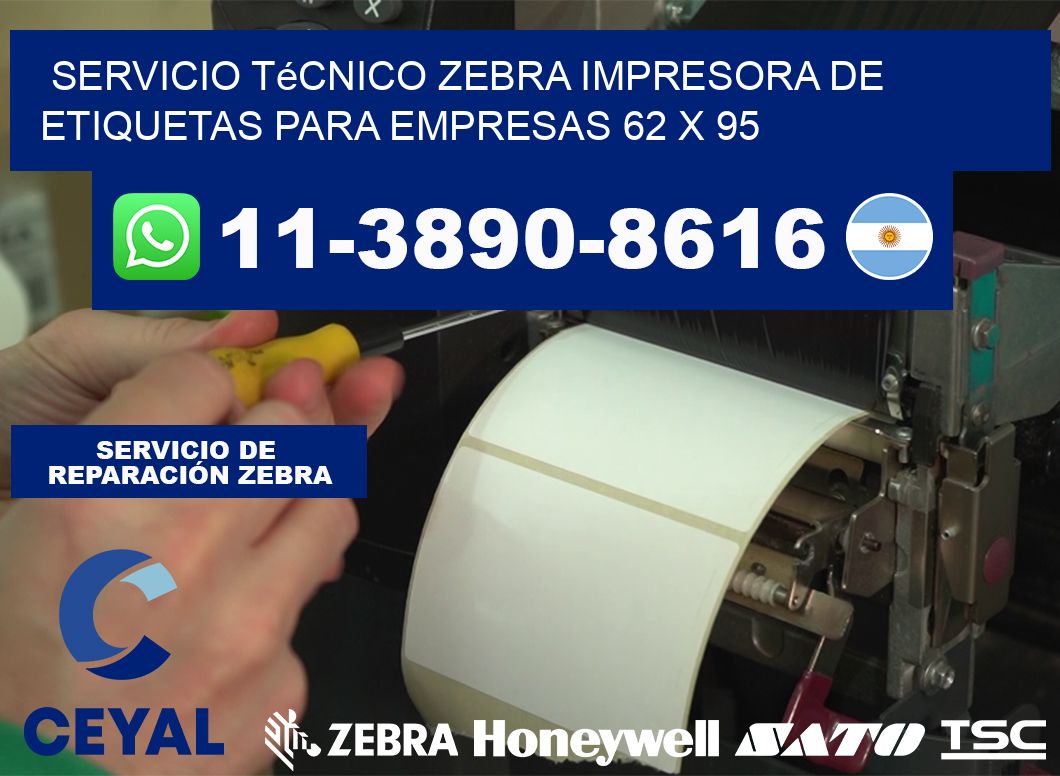Servicio Técnico Zebra Impresora de Etiquetas para Empresas 62 x 95