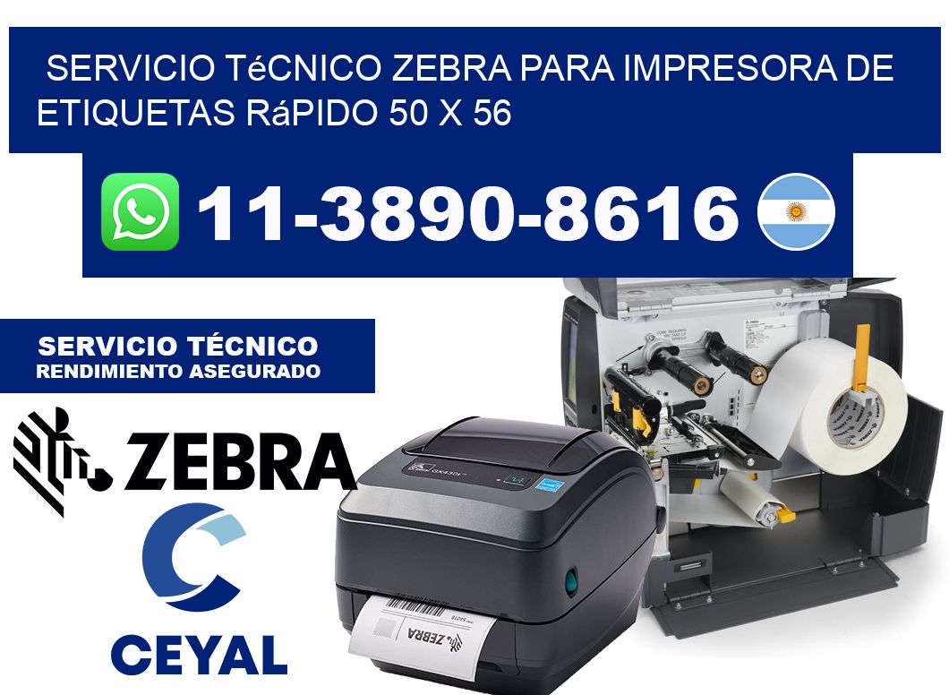 Servicio Técnico Zebra para Impresora de Etiquetas Rápido 50 x 56