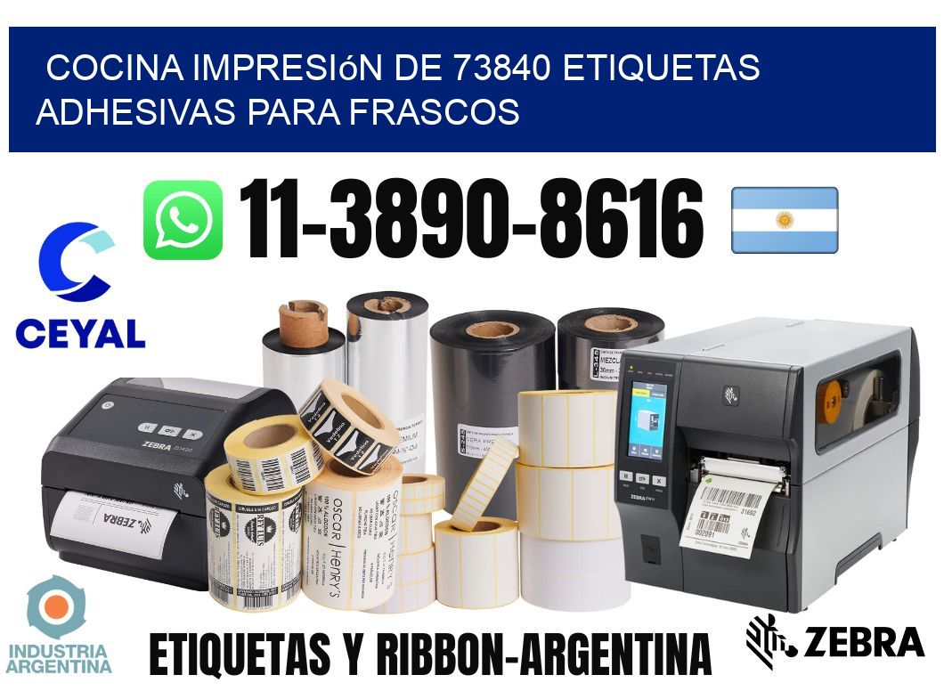 cocina impresión de 73840 etiquetas adhesivas para frascos