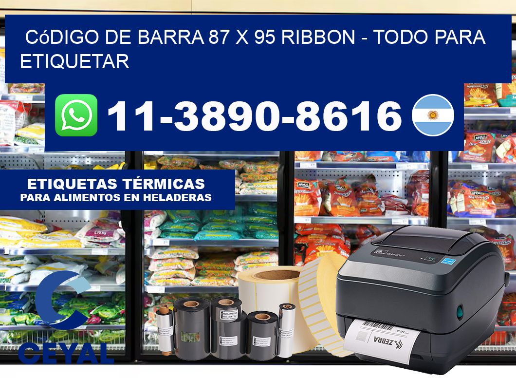 código de barra 87 x 95 ribbon – Todo para Etiquetar