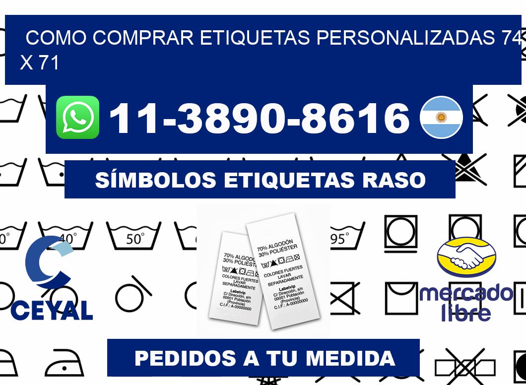 como comprar etiquetas personalizadas 74 x 71