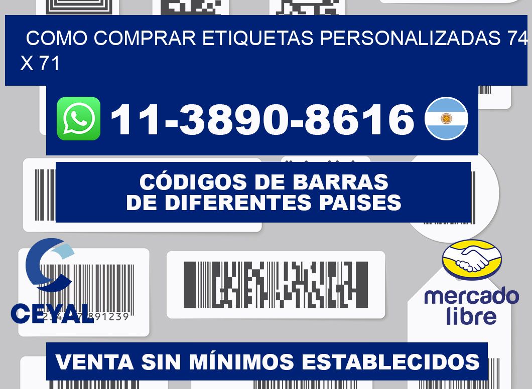 como comprar etiquetas personalizadas 74 x 71