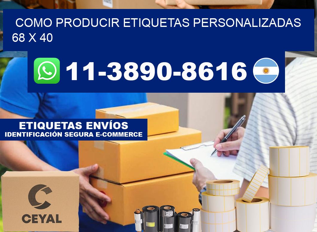 como producir etiquetas personalizadas 68 x 40