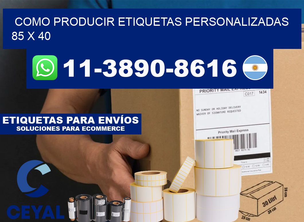 como producir etiquetas personalizadas 85 x 40