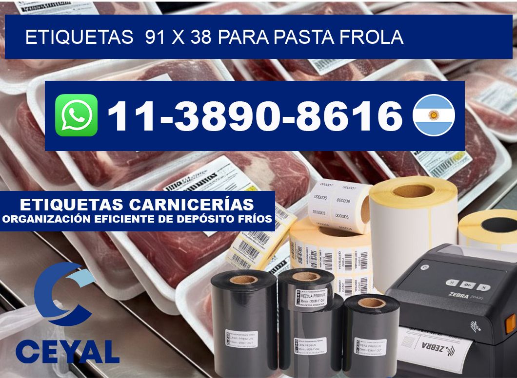 etiquetas 91 x 38 para Pasta frola