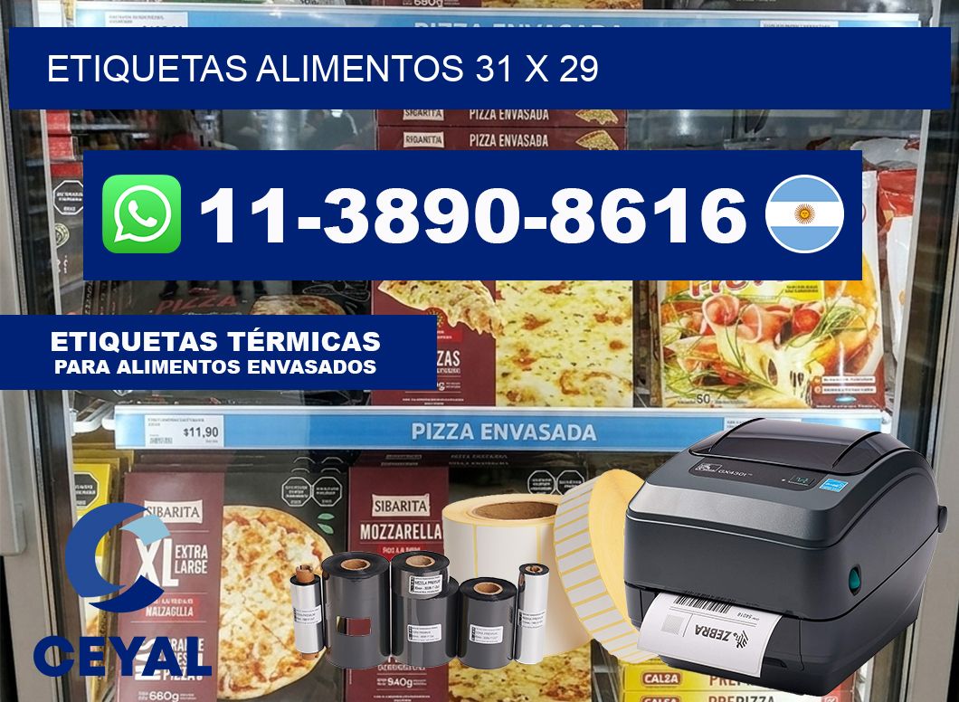etiquetas alimentos 31 x 29