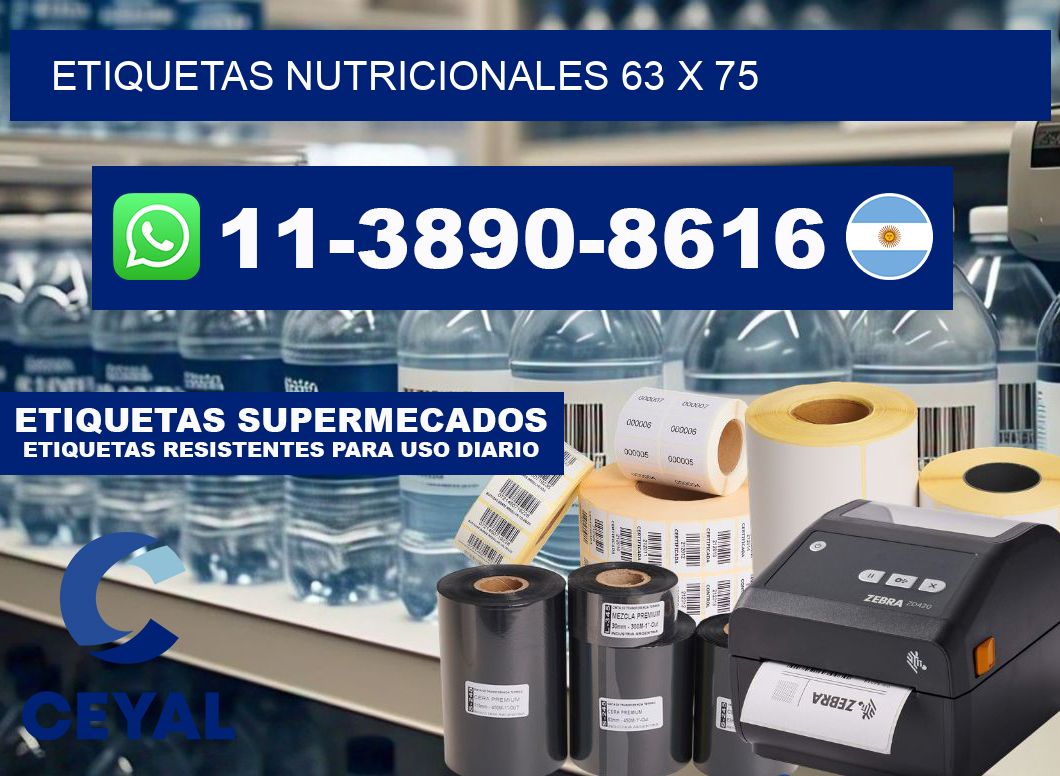 etiquetas nutricionales 63 x 75