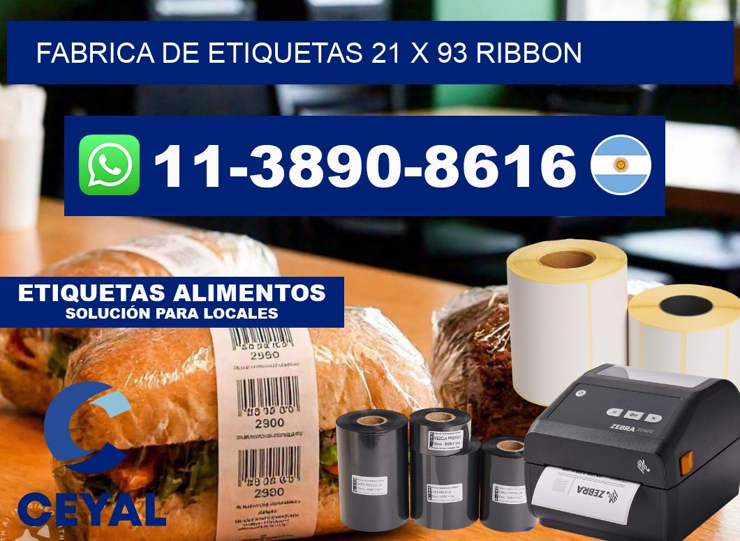 fabrica de etiquetas 21 x 93 ribbon