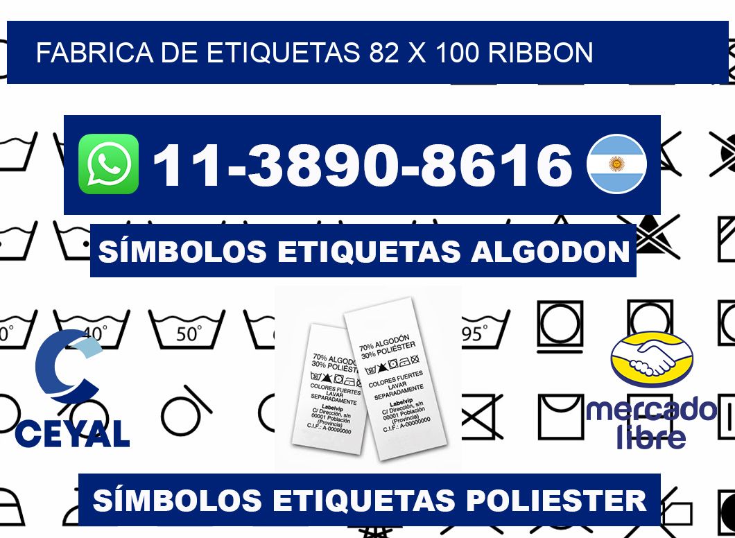 fabrica de etiquetas 82 x 100 ribbon