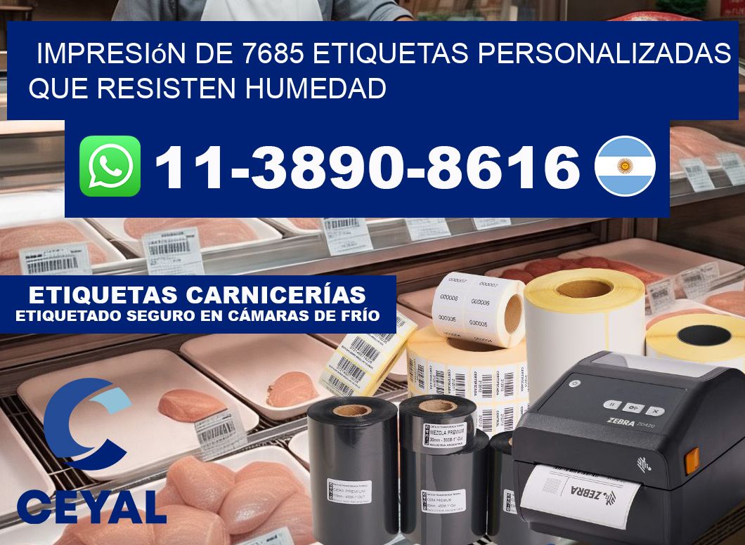 impresión de 7685 etiquetas personalizadas que resisten humedad