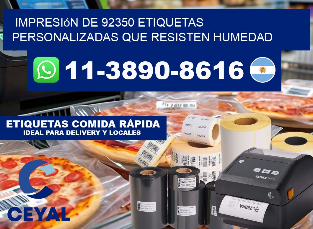 impresión de 92350 etiquetas personalizadas que resisten humedad