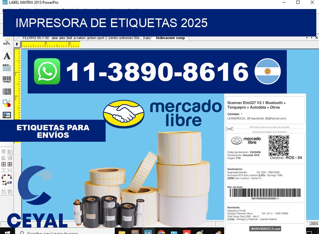 impresora de etiquetas 2025