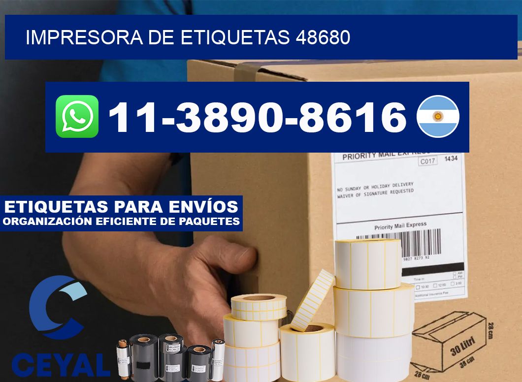 impresora de etiquetas 48680