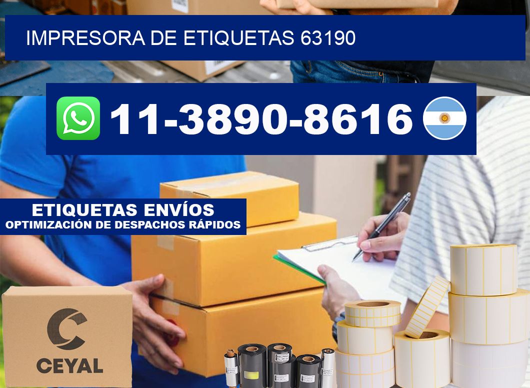 impresora de etiquetas 63190