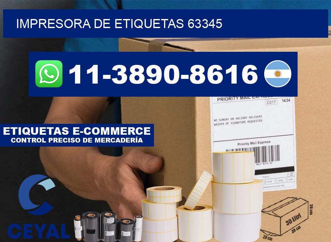 impresora de etiquetas 63345