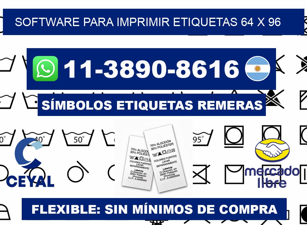 software para imprimir etiquetas 64 x 96