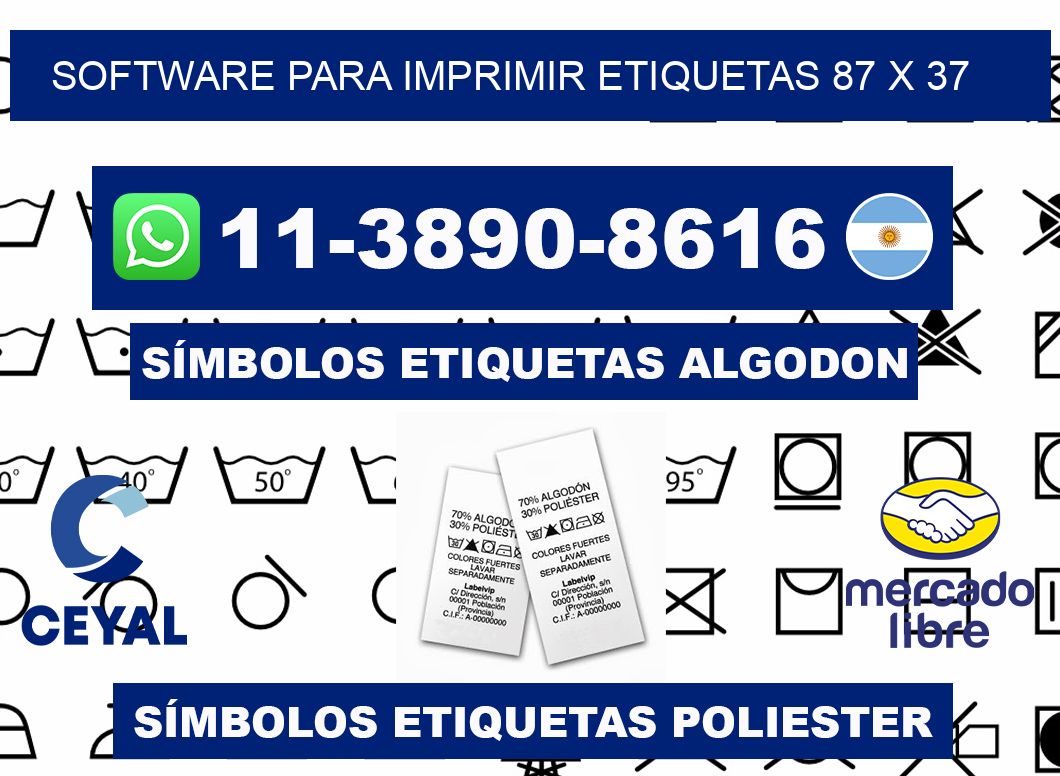 software para imprimir etiquetas 87 x 37