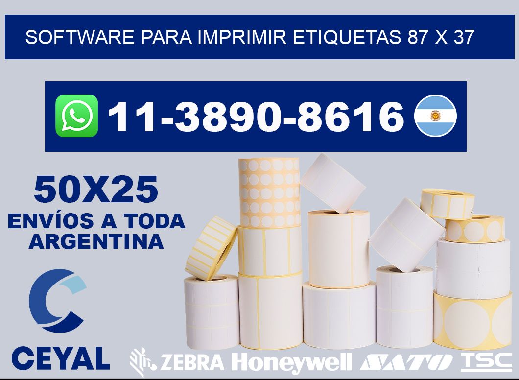 software para imprimir etiquetas 87 x 37