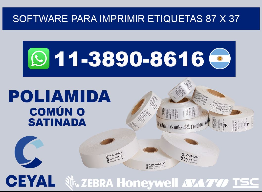 software para imprimir etiquetas 87 x 37