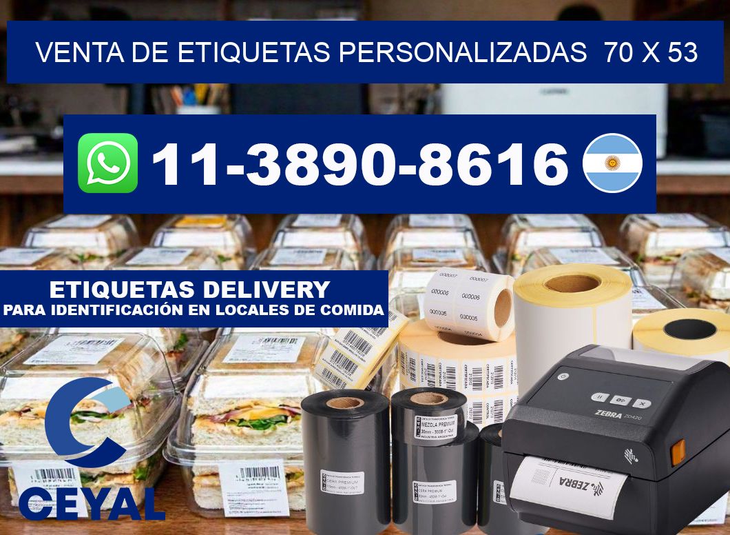 venta de etiquetas personalizadas  70 x 53
