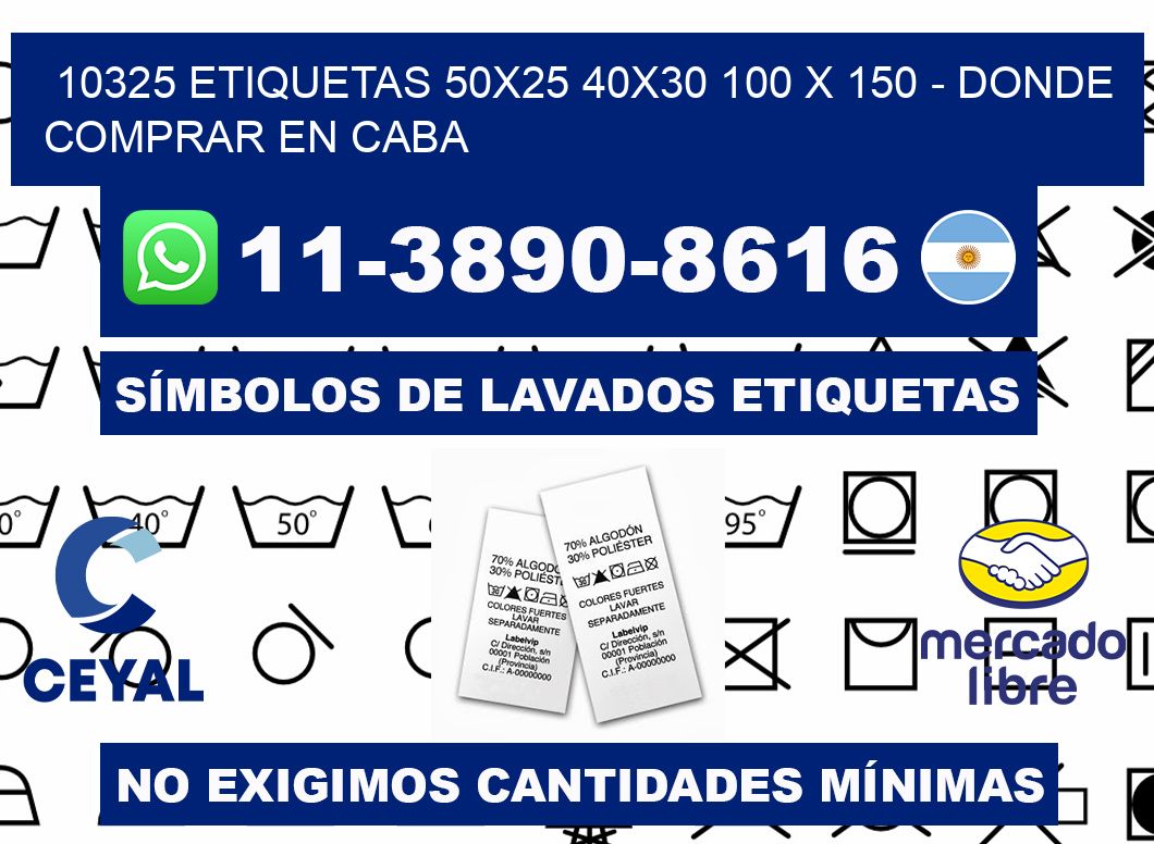 10325 etiquetas 50x25 40x30 100 x 150 - Donde Comprar en Caba
