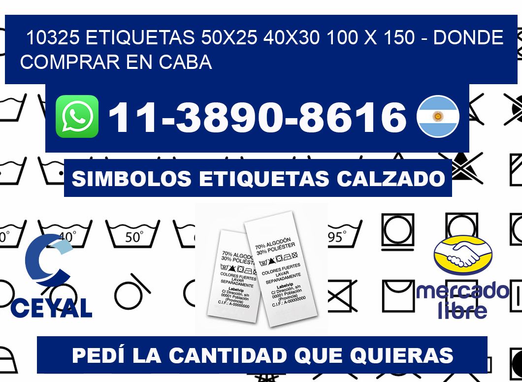10325 etiquetas 50x25 40x30 100 x 150 - Donde Comprar en Caba