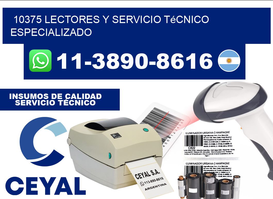 10375 Lectores y Servicio Técnico Especializado