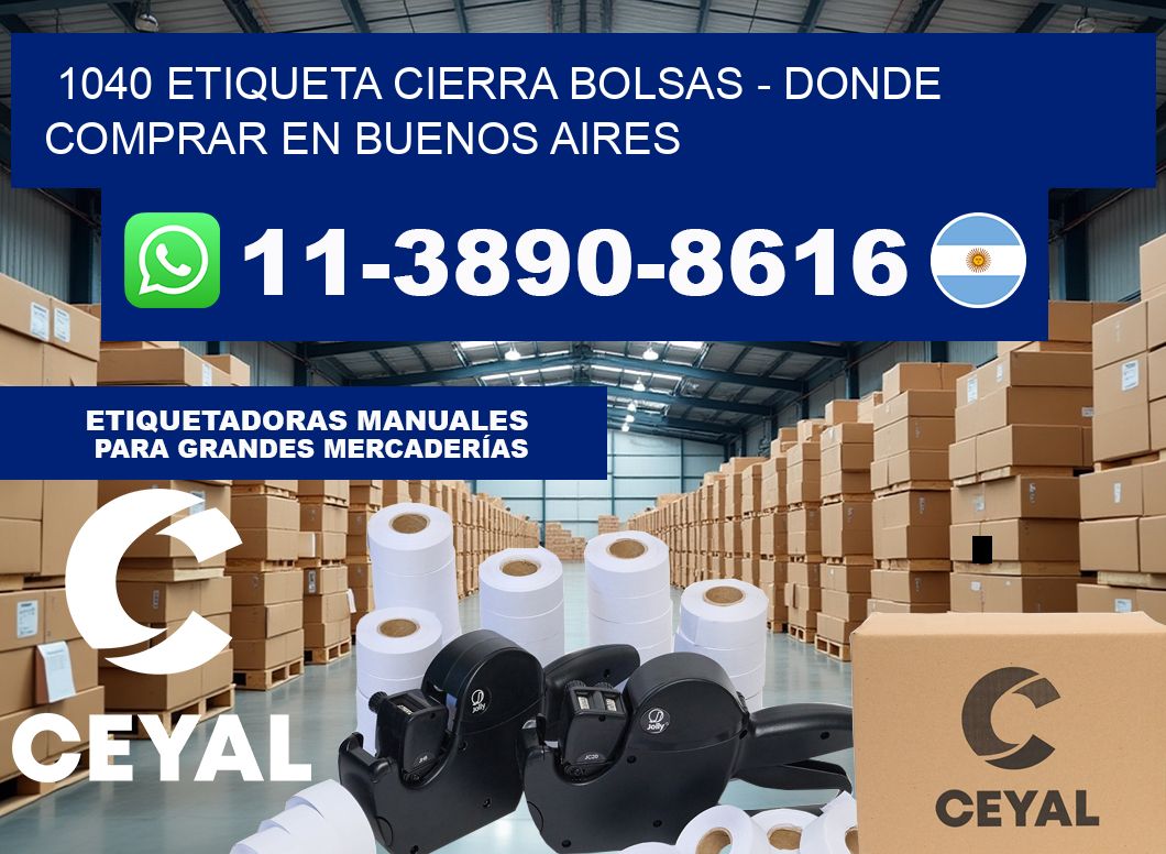 1040 etiqueta Cierra Bolsas – Donde Comprar en Buenos Aires