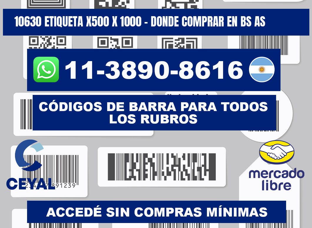 10630 etiqueta x500 x 1000 - Donde Comprar en bs as