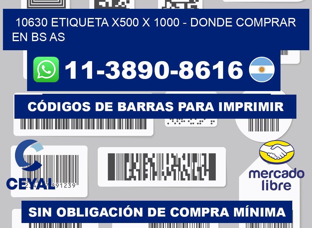 10630 etiqueta x500 x 1000 - Donde Comprar en bs as