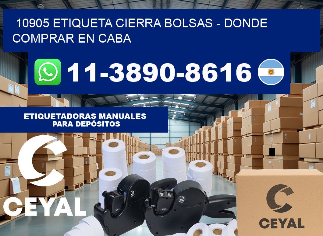 10905 etiqueta Cierra Bolsas – Donde Comprar en Caba