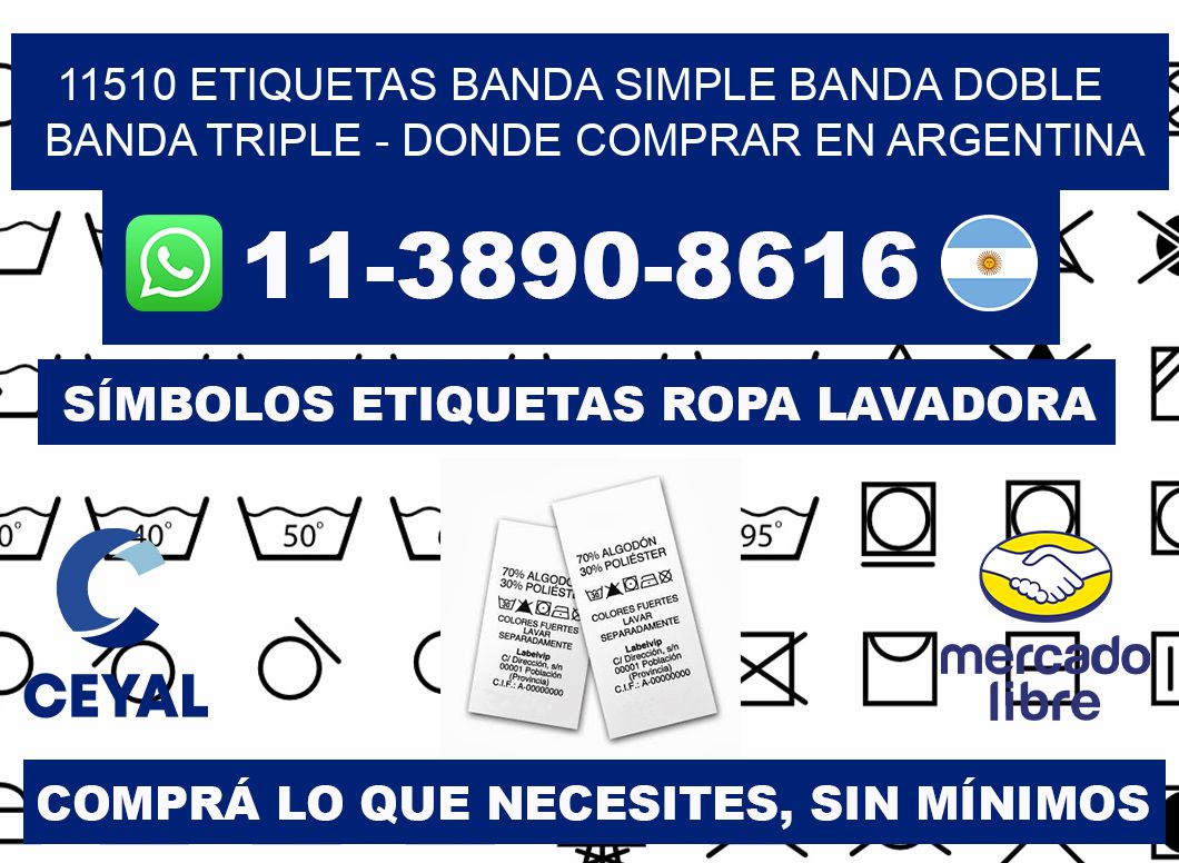 11510 etiquetas banda simple banda doble banda triple - Donde Comprar en Argentina