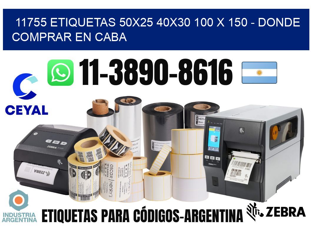 11755 etiquetas 50x25 40x30 100 x 150 - Donde Comprar en Caba