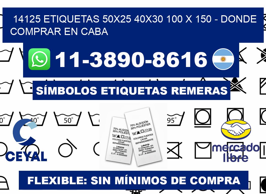 14125 etiquetas 50x25 40x30 100 x 150 - Donde Comprar en Caba