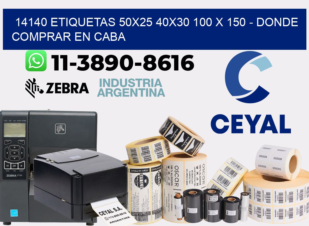 14140 etiquetas 50x25 40x30 100 x 150 - Donde Comprar en Caba
