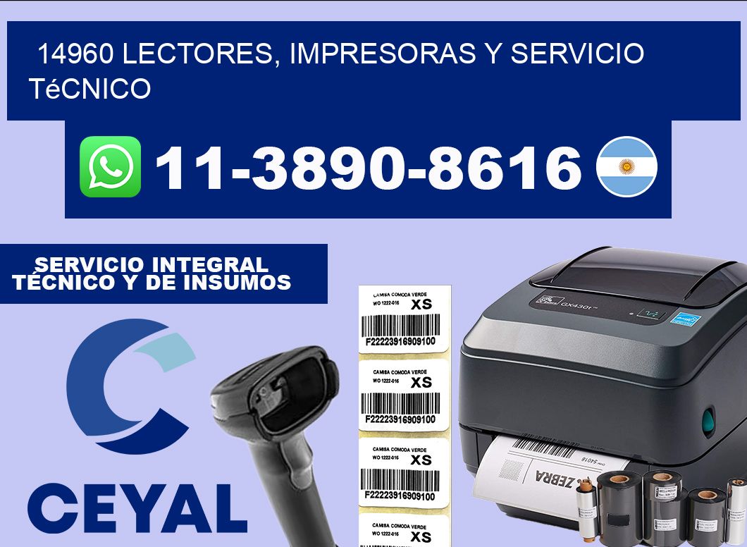 14960 Lectores, Impresoras y Servicio Técnico