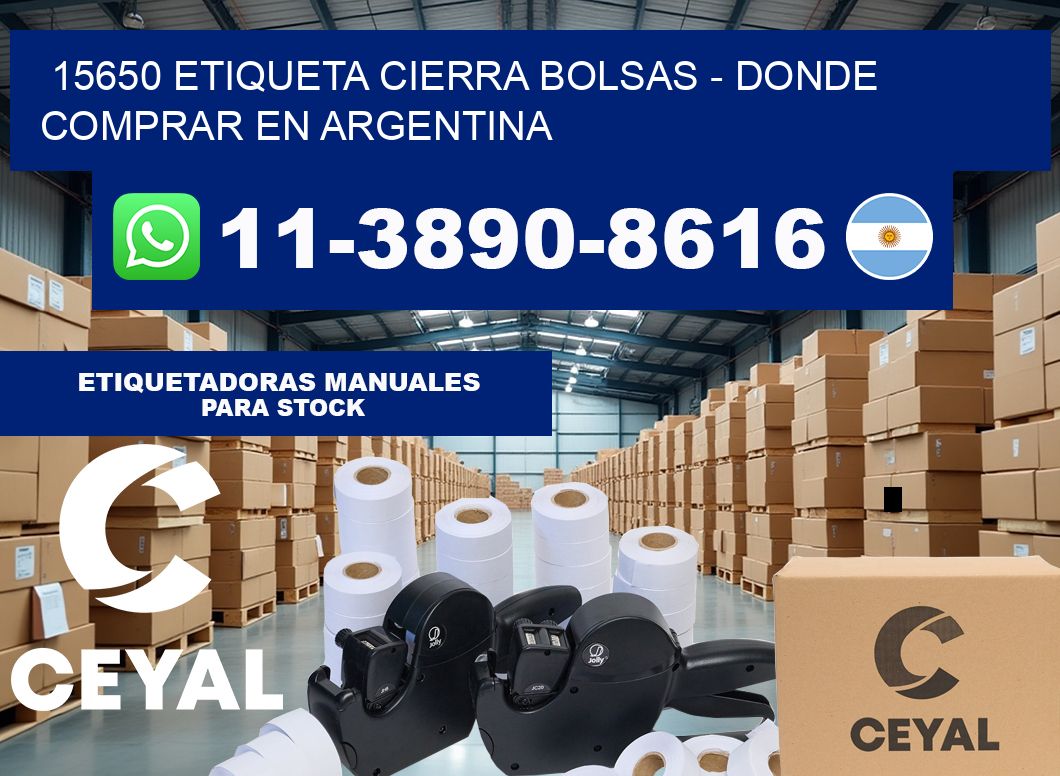 15650 etiqueta Cierra Bolsas – Donde Comprar en Argentina