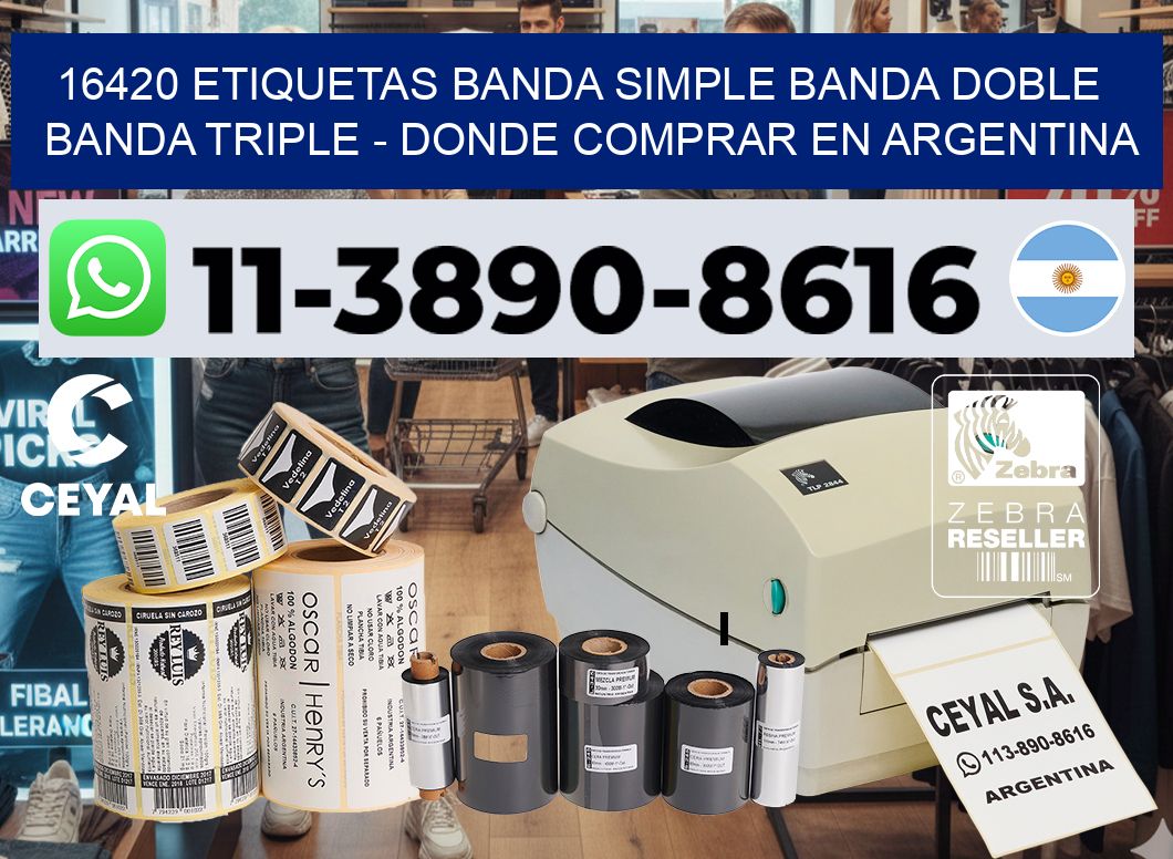 16420 etiquetas banda simple banda doble banda triple – Donde Comprar en Argentina