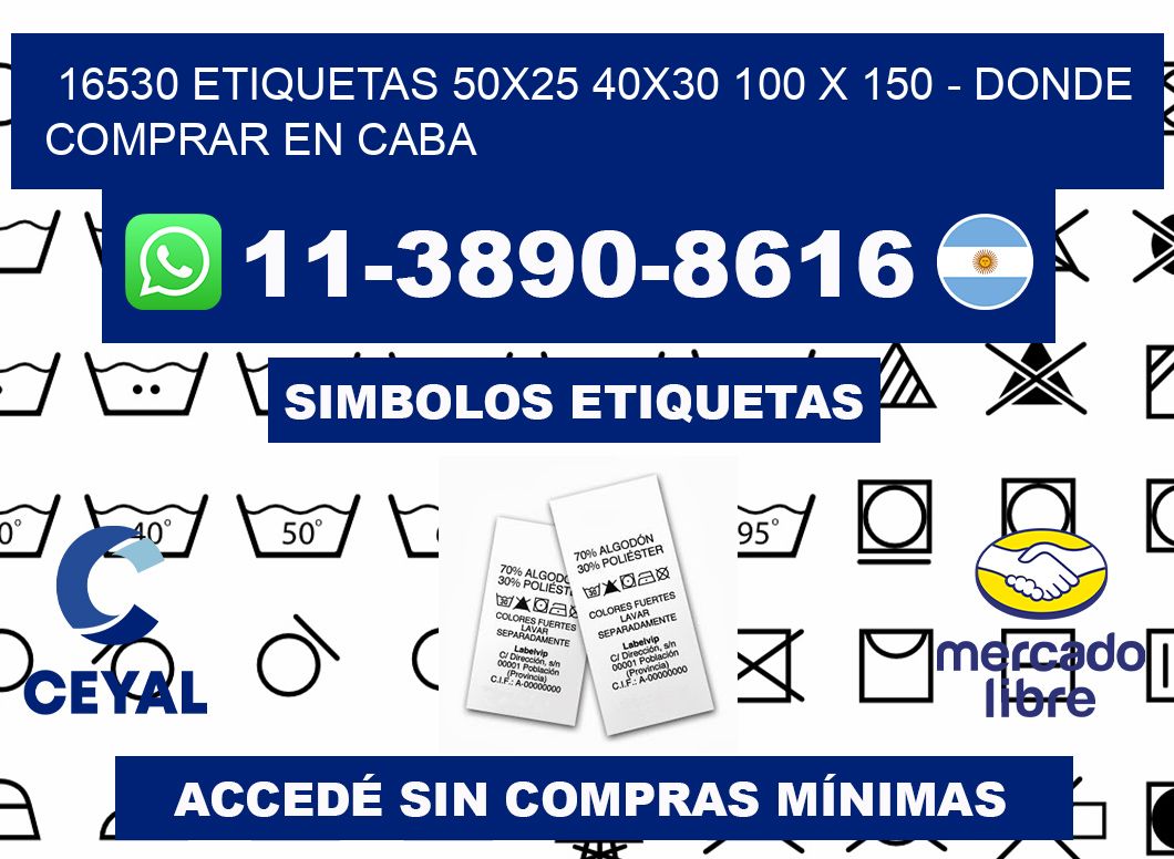 16530 etiquetas 50x25 40x30 100 x 150 - Donde Comprar en Caba