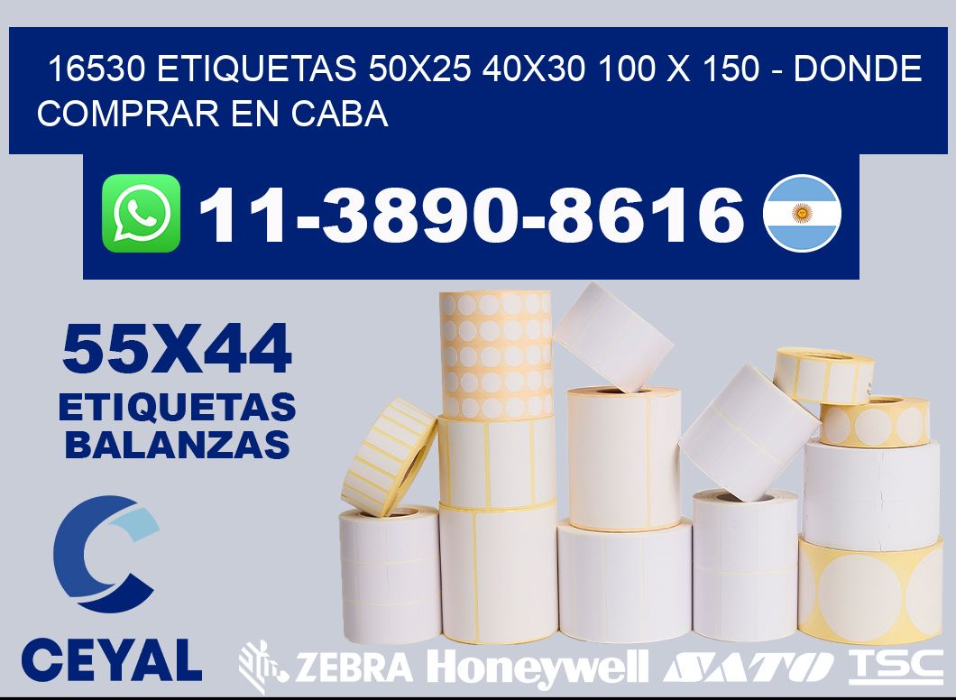16530 etiquetas 50x25 40x30 100 x 150 - Donde Comprar en Caba
