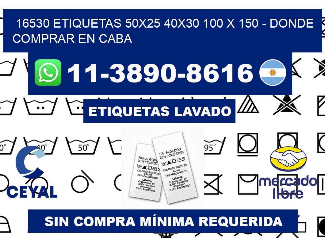 16530 etiquetas 50x25 40x30 100 x 150 - Donde Comprar en Caba