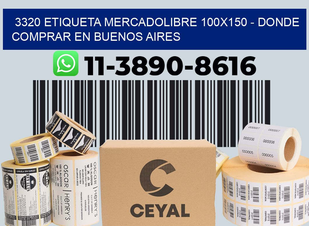3320 etiqueta MercadoLibre 100x150 - Donde Comprar en Buenos Aires