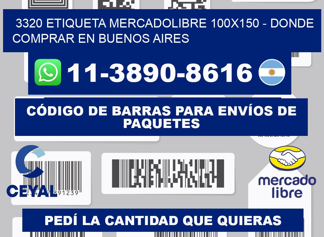 3320 etiqueta MercadoLibre 100x150 - Donde Comprar en Buenos Aires