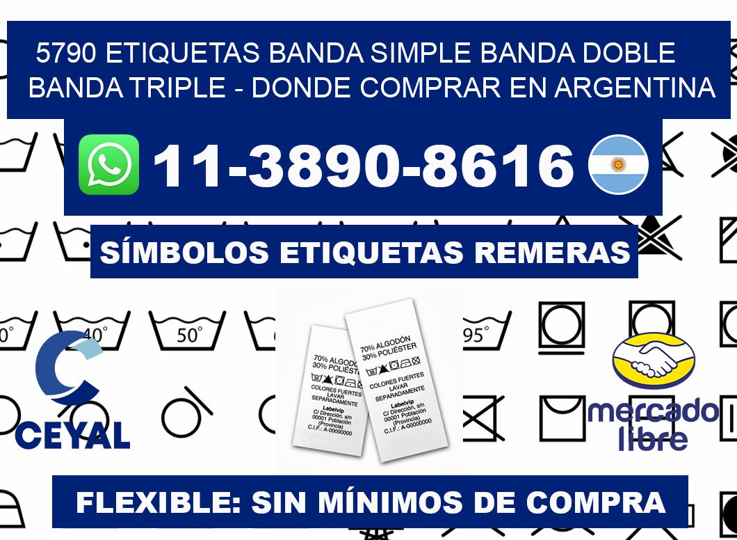 5790 etiquetas banda simple banda doble banda triple - Donde Comprar en Argentina