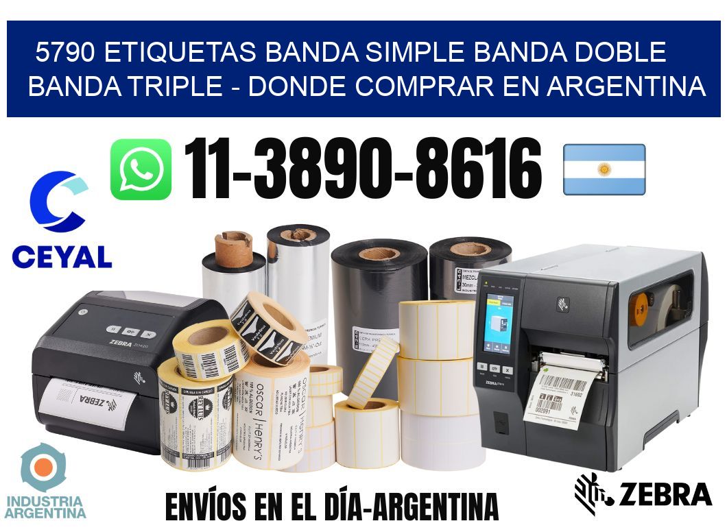 5790 etiquetas banda simple banda doble banda triple - Donde Comprar en Argentina